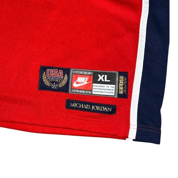 Vintage Nike Jordan 1984 Olympic USA Legends Jersey XL (E)